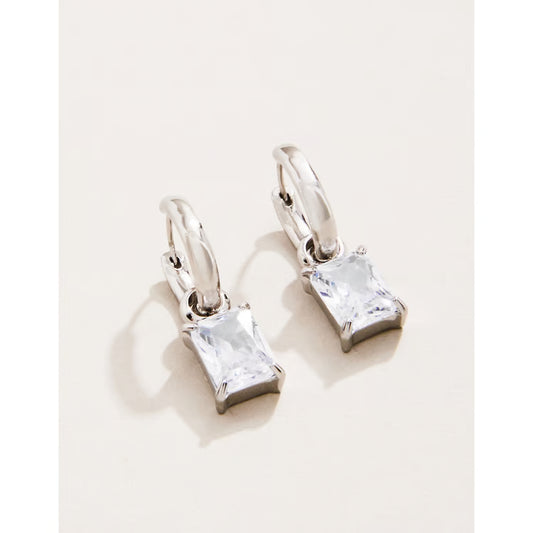 Emerald Drop Convertible Hoop Earrings