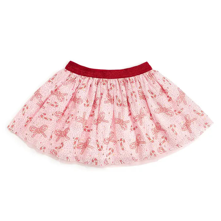 Candy Cane Bow Printed Christmas Tutu - Brazos Avenue Market 