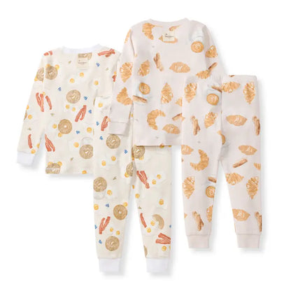 Eggs & Coffee 4 Piece Infant Pj Set