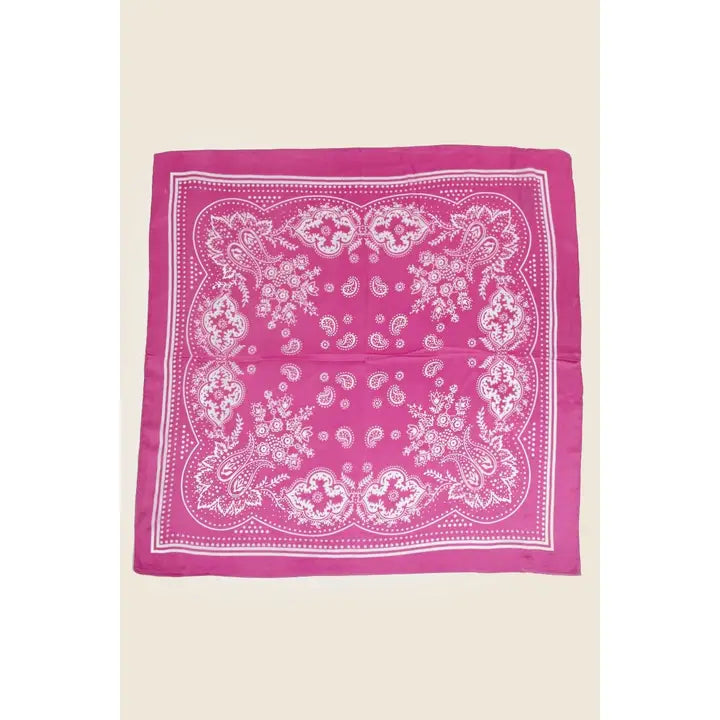 Paisley Design Square Scarf - Brazos Avenue Market 