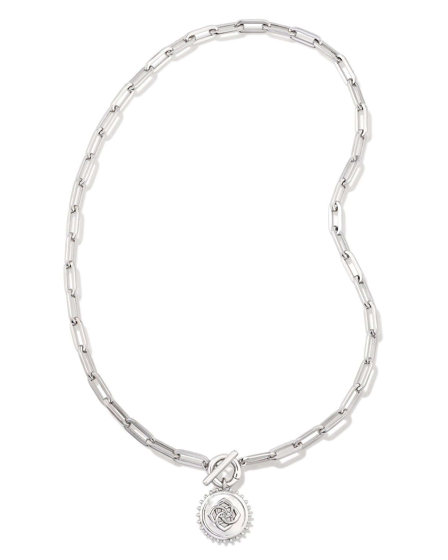 Brielle Medallion Chain Necklace - Brazos Avenue Market 