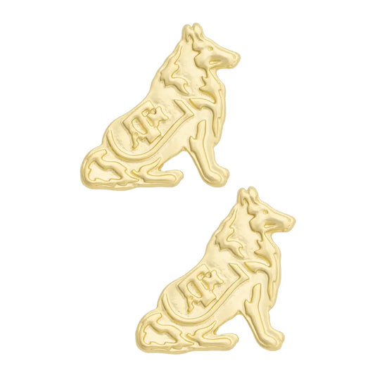 Texas A&M Aggies 24K Stamped Logo Stud Earrings