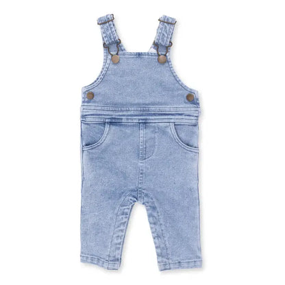 Old School Blue Stretch Denim - Uni Old School Overall