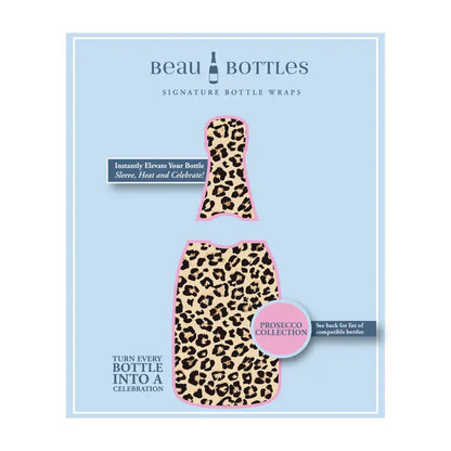 Beau Bottles Tan Leopard - Prosecco Collection