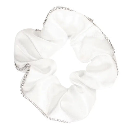Satin Rhinestone Lined Scrunchie - Brazos Avenue Market 