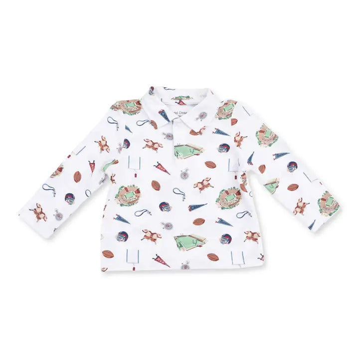Vintage Football - Polo Long Sleeve Shirt
