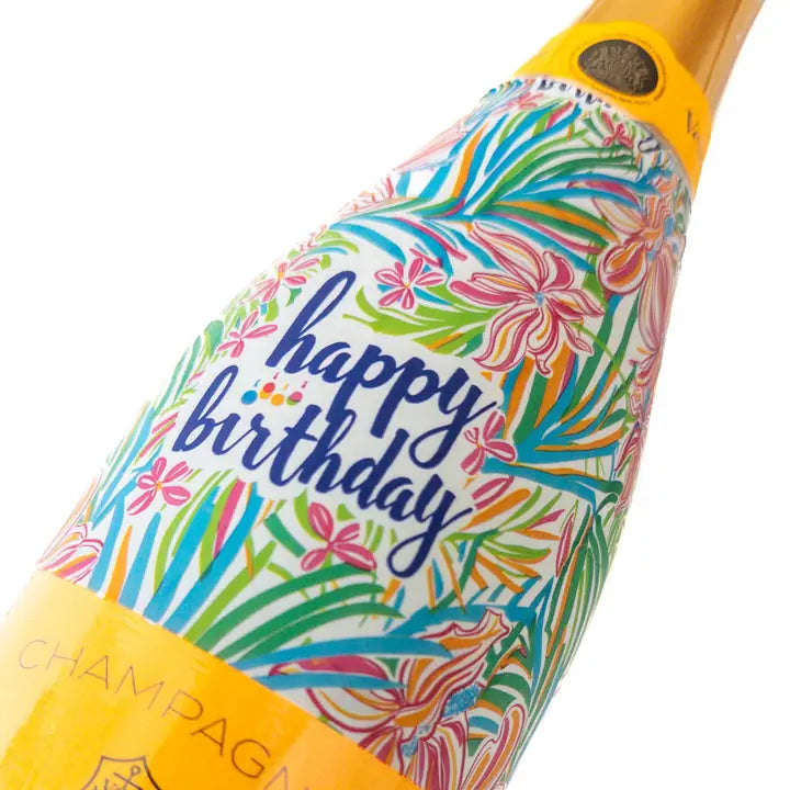 Beau Bottles Happy Birthday Floral - Champagne Collection - Brazos Avenue Market 