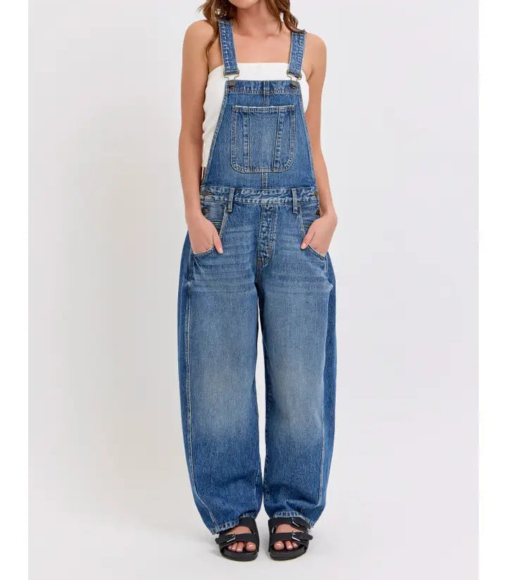 Mid-Waisted Barrel Overall