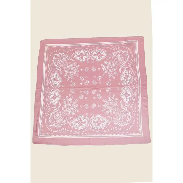 Paisley Design Square Scarf - Brazos Avenue Market 