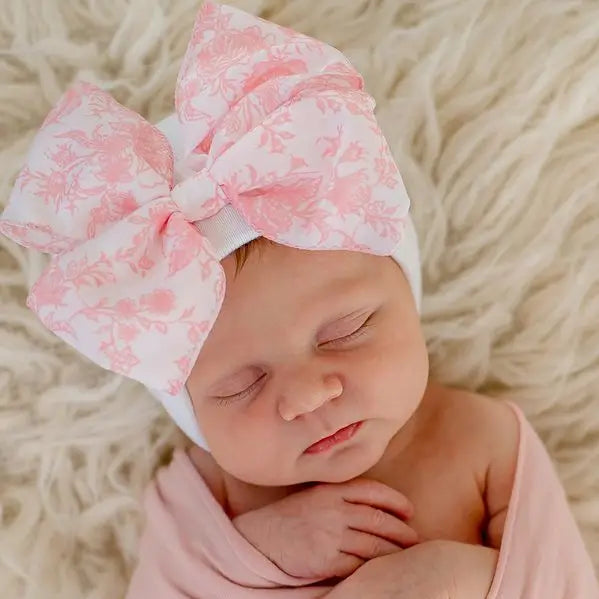 ILYBEAN Toile Bow Hospital Hat