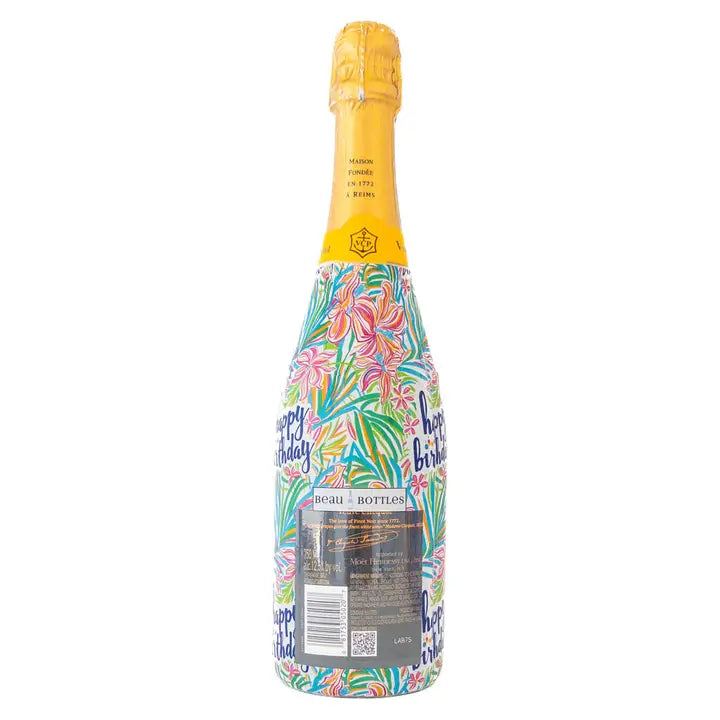 Beau Bottles Happy Birthday Floral - Champagne Collection - Brazos Avenue Market 