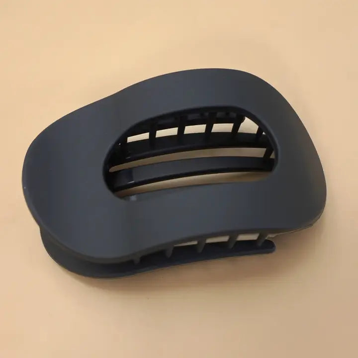 Jumbo Lay Flat Oval Hair Claw Clips Secure Styling - Brazos Avenue Market 