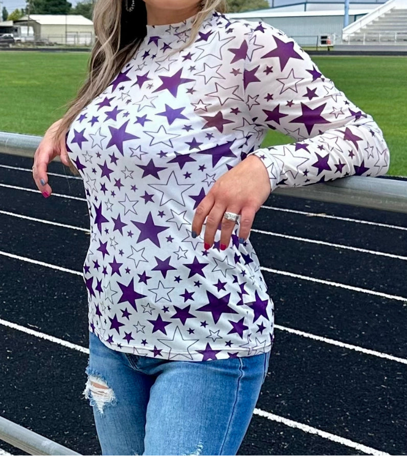 Go Team Go Purple Mesh