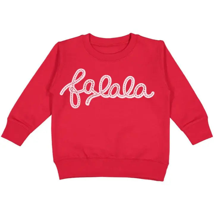 Falala Patch Christmas Sweatshirt - Brazos Avenue Market 