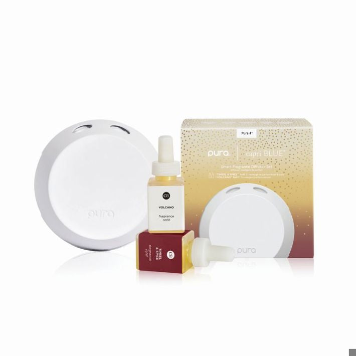 CB + PURA Holiday Tinsel &amp; Spice Volcano Diffuser Kit - Brazos Avenue Market 