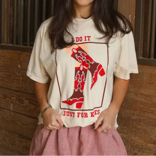 Just For Kicks Tee - Brazos Avenue Market 