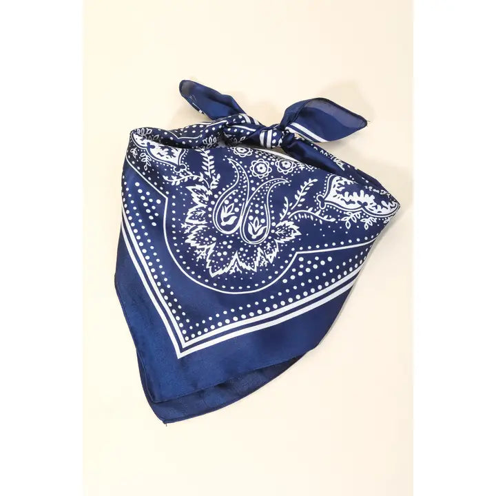 Paisley Design Square Scarf - Brazos Avenue Market 