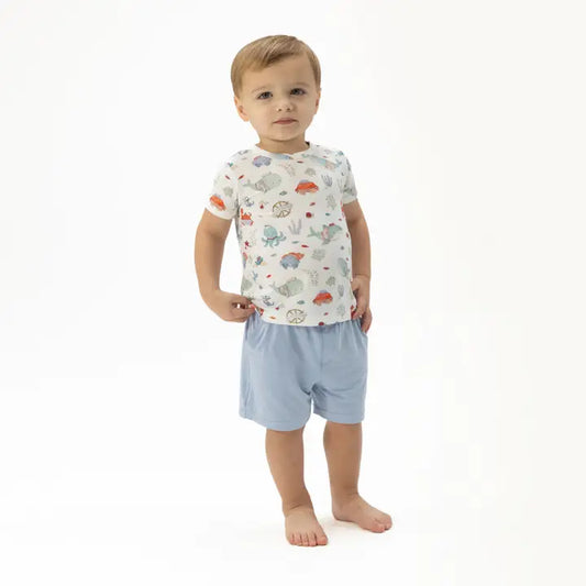 Sailor Sea Creatures - Crew Neck Tee with Casual Short - Brazos Avenue Market 