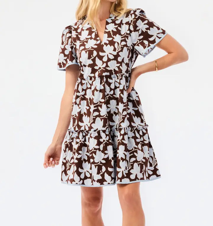 Ivy Mini Dress Growing Grace Blue