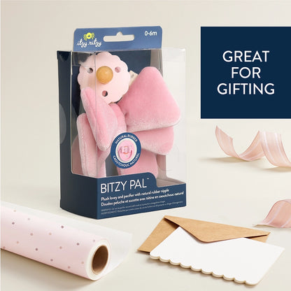 Bitzy Pal Natural Rubber Pacifier & Plush - Brazos Avenue Market 