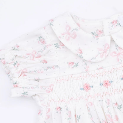 Dainty Buds and Bows - Smocked Dress Set - Brazos Avenue Market 