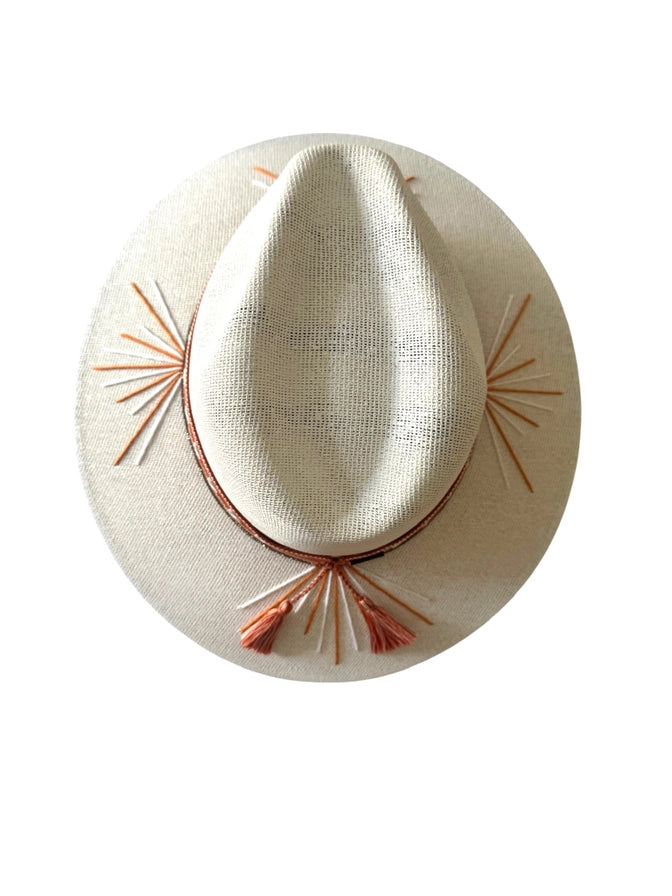 School Spirit Embroidered Fedora - Brazos Avenue Market 