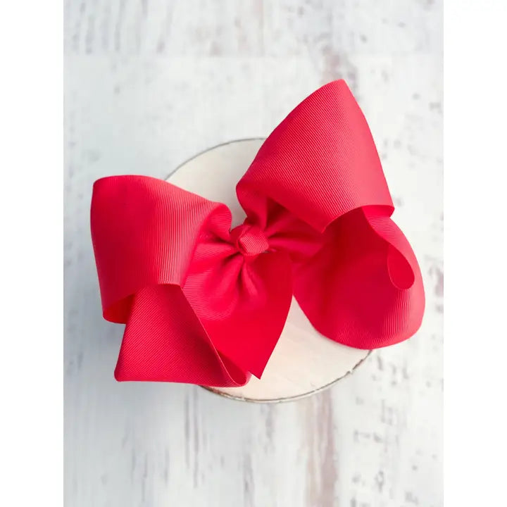 Texas Size Grosgrain Hair Bow - Alligator Clip - 6.5 - Brazos Avenue Market 