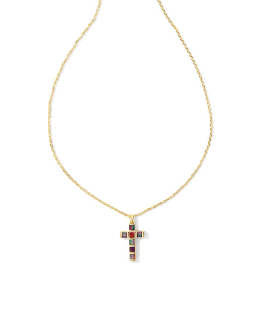Gracie Gold Cross Short Pendant Necklace - Brazos Avenue Market 