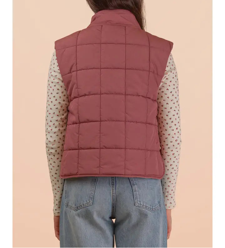 Puffer Padded Warm Vest - Brazos Avenue Market 