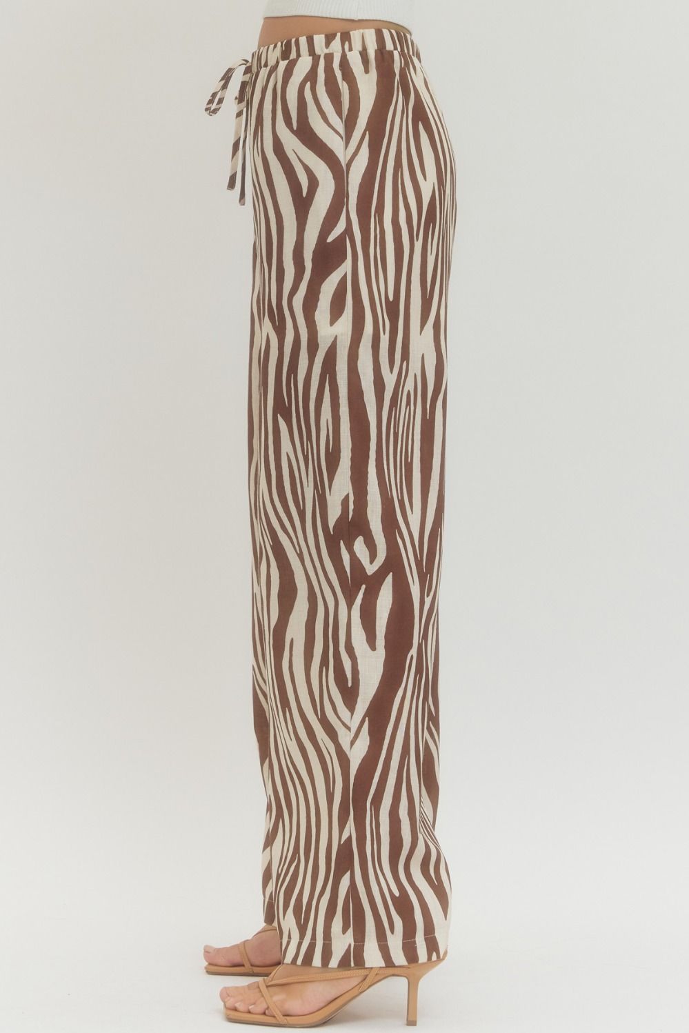 Wild Side Zebra Pants - Brazos Avenue Market 