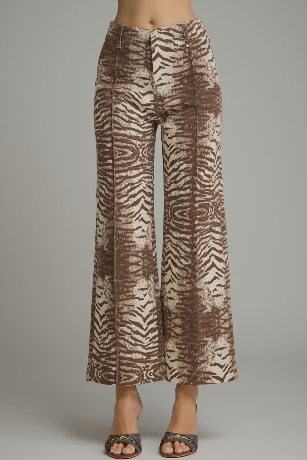 Brown Zebra Print Pants
