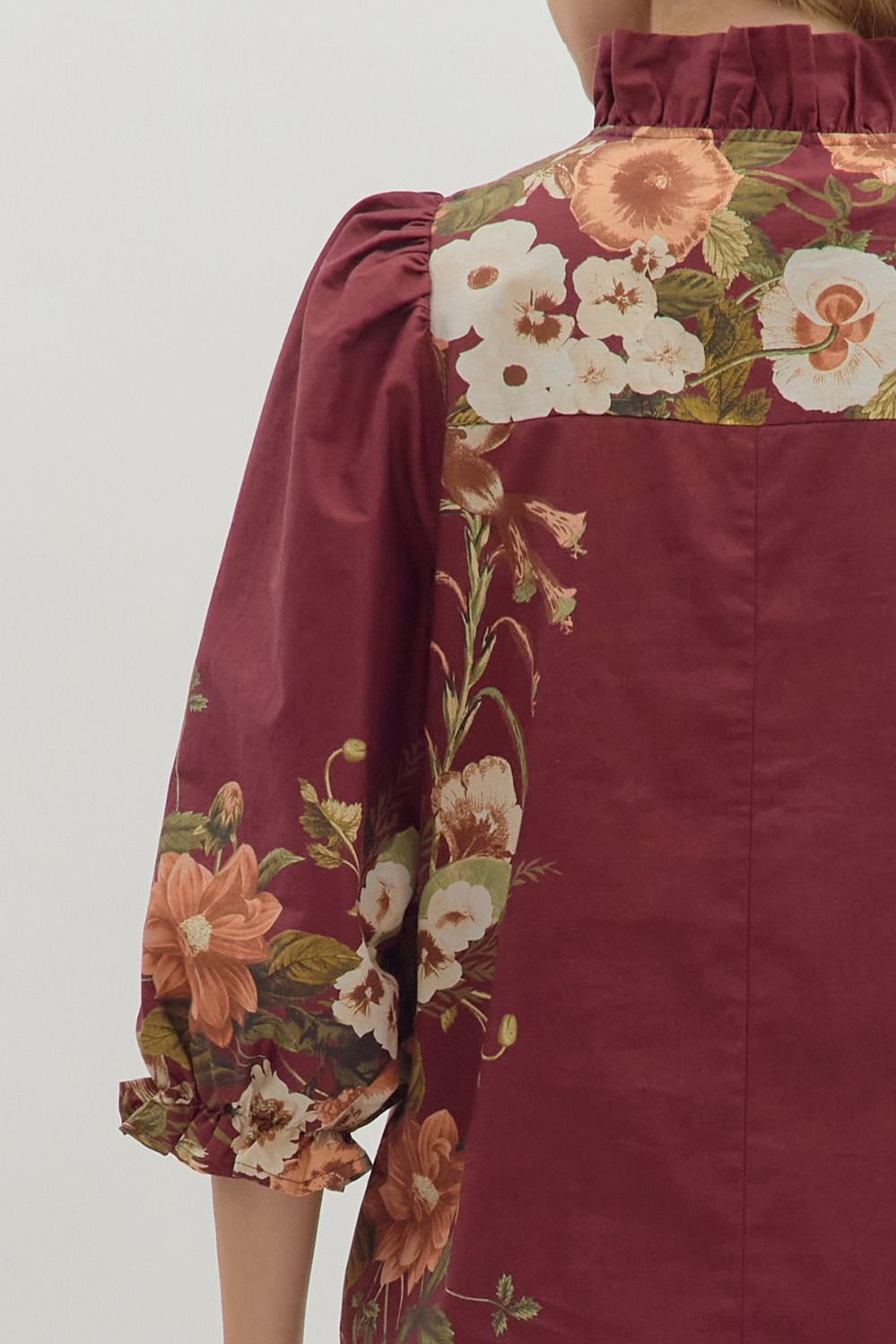 Berry Blossom Mini Dress - Brazos Avenue Market 