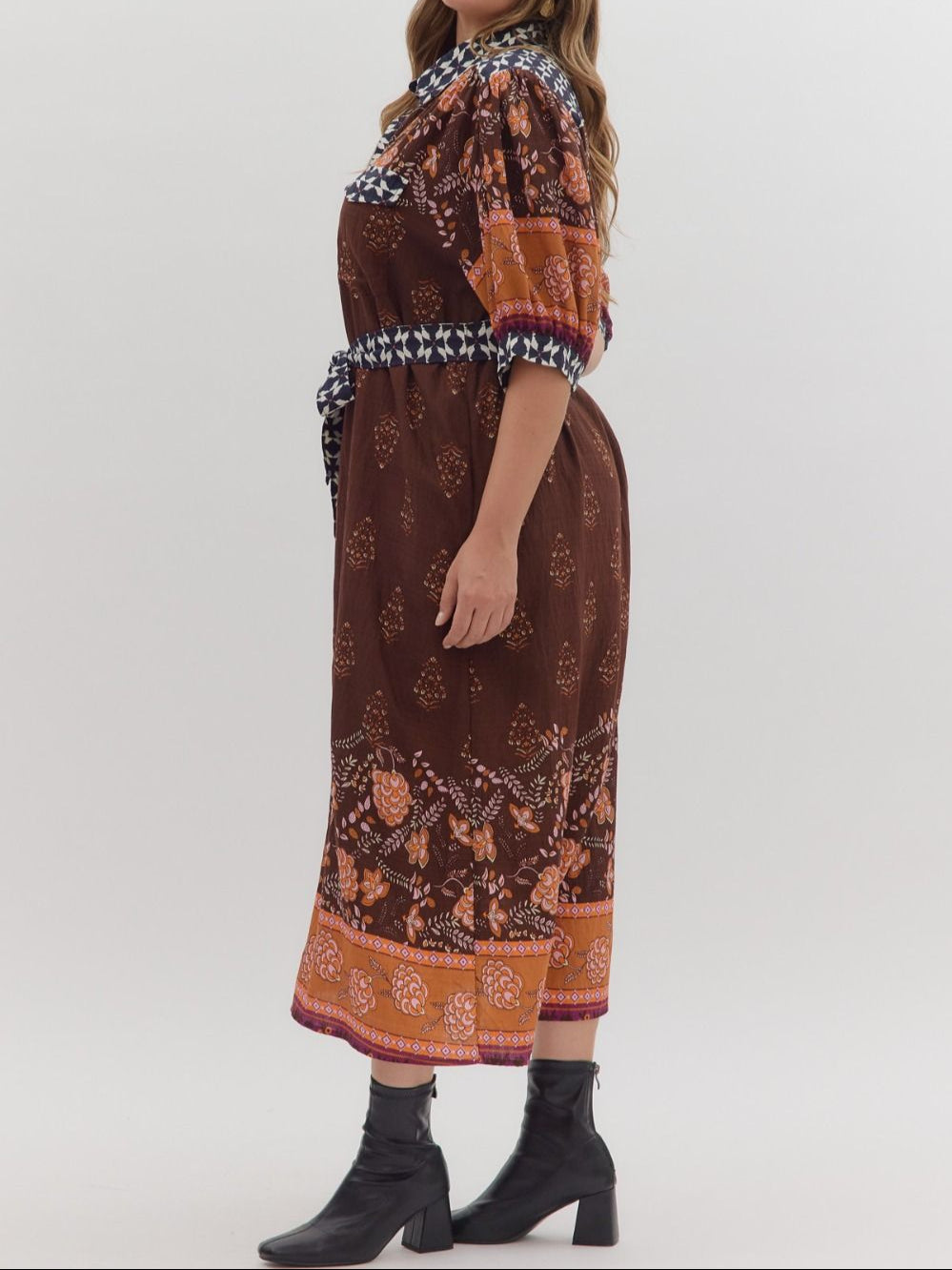 Golden Spice Dress - Brazos Avenue Market 