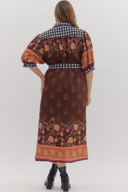 Golden Spice Dress - Brazos Avenue Market 