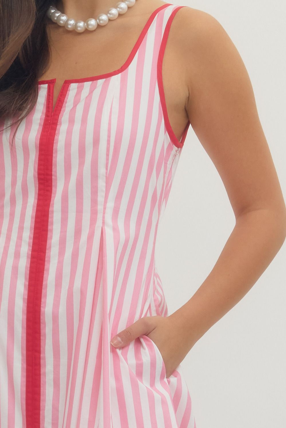 Pretty In Pink Midi Dress - Brazos Avenue Market 