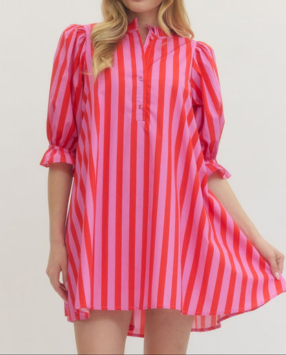 Sugar Rush Stripe Dress - Brazos Avenue Market 