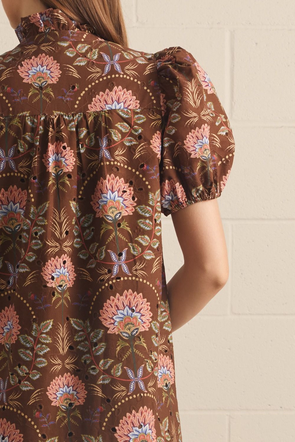 Brown Floral Maxi Dress