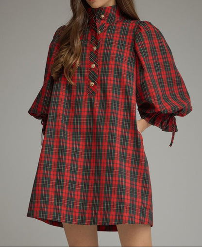 Plaid Mini Dress