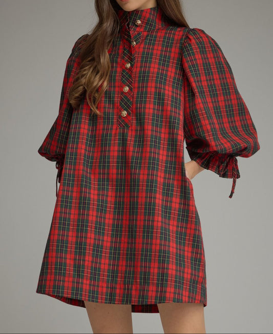 Plaid Mini Dress