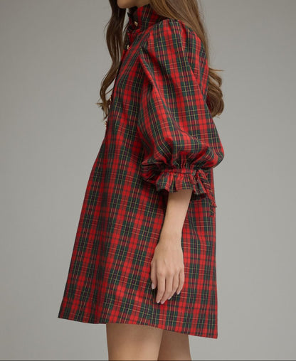 Plaid Mini Dress