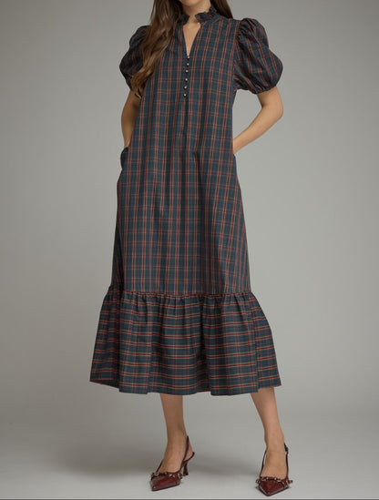 Plaid Maxi Dress