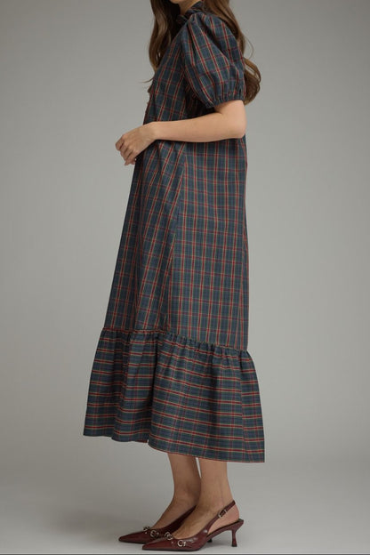 Plaid Maxi Dress