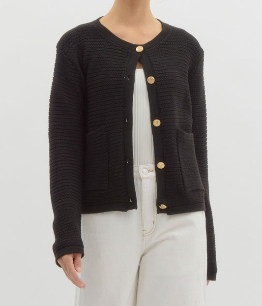 Timeless Classic Cardigan - Brazos Avenue Market 