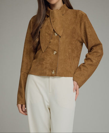 Camel Cropped Jacket