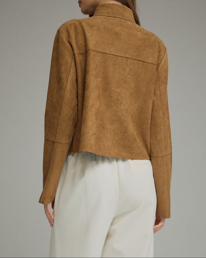 Camel Cropped Jacket