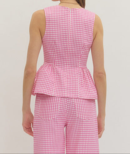 Southern Charm Peplum Top - Brazos Avenue Market 