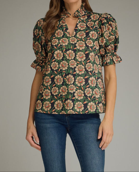 Fall Floral Top