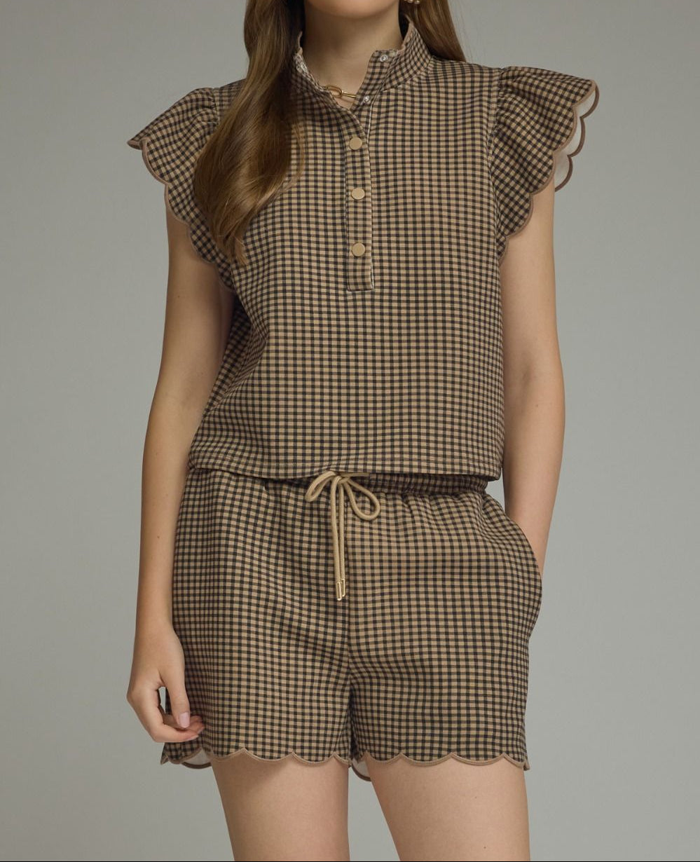 Gingham Short Set