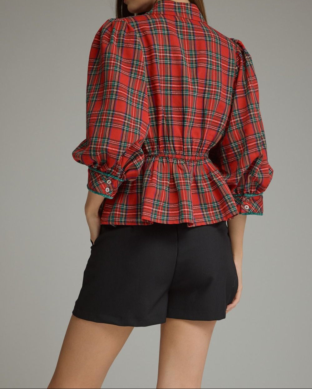 Christmas Plaid Top - Brazos Avenue Market 