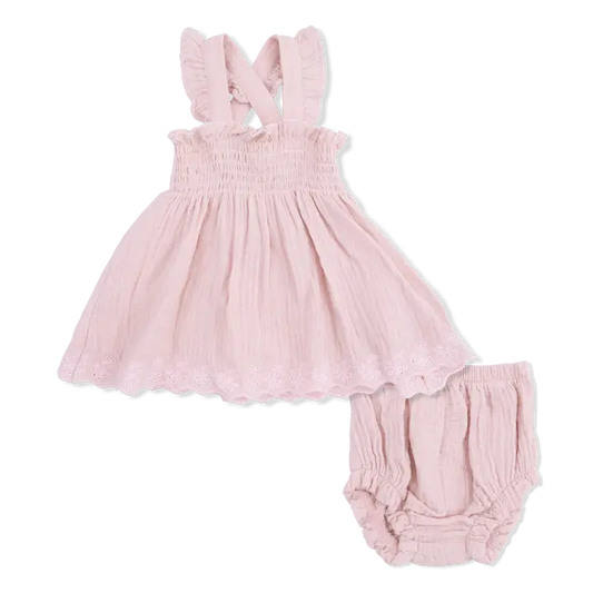 Solid Muslin Lotus - Smocked Top with Bloome - Brazos Avenue Market 